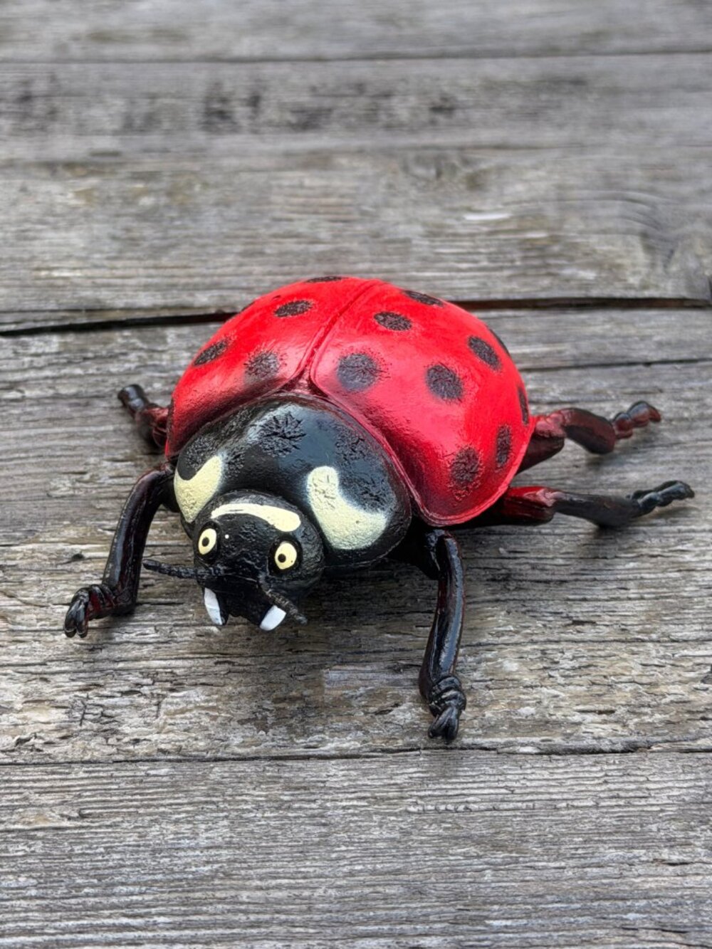 Luckystar Education Lady Bug Plastic Animal Figure Large 5" Science Nature Toy